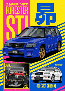 Subaru Forester STI Poster