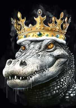 King Alligator with Crown