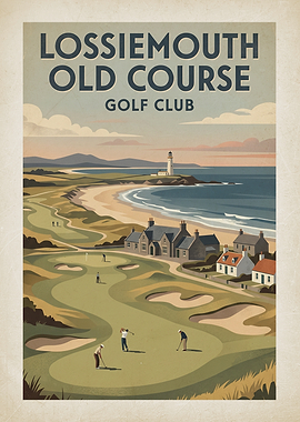 Lossiemouth Old Course Golf Club Poster