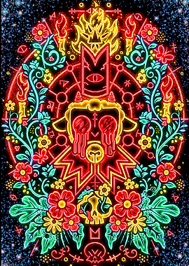 Neon Cult Of The Lamb Art