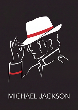 Michael Jackson Minimalist Portrait