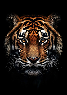 Close-up Tiger Portrait