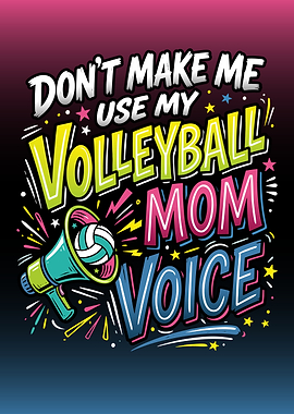 Volleyball Mom Voice Megaphone
