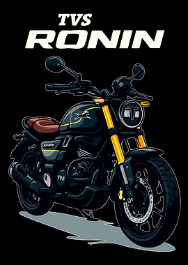 TVS Ronin Motorcycle Illustration