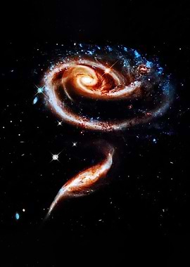 Cosmic Rose Galaxy Interaction