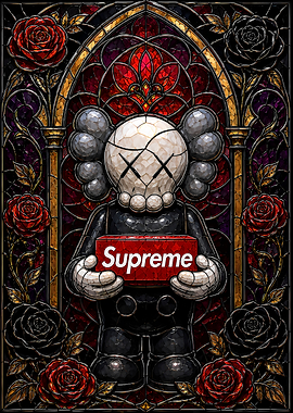 KAWS Companion with Supreme Box