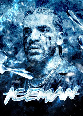 Drake Ice Effect Portrait