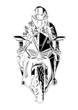 Motorcyclist on a Sportbike