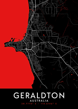 Geraldton Dark Map
