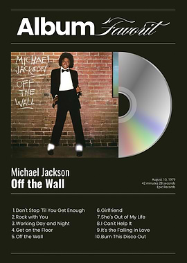Michael Jackson Off the Wall Album Cover