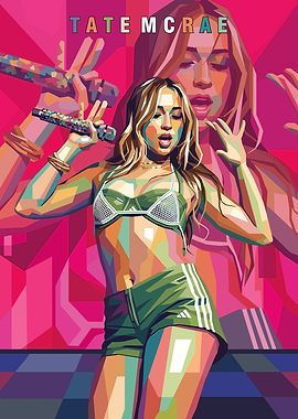 Tate McRae Pop Art Portrait