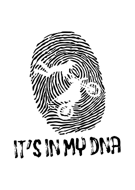 Motocross Rider in Fingerprint