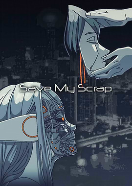Save My Scrap Cyberpunk Robot Mask