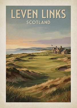 Leven Links Golf Course Poster