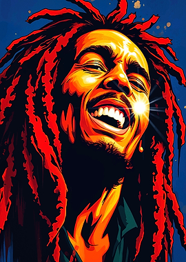 Bob Marley Pop Art Portrait
