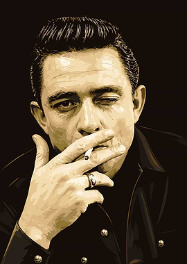 Johnny Cash Smoking