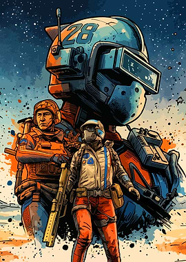 Sci-fi Soldiers and Mech