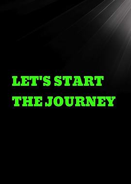Let's Start The Journey Text