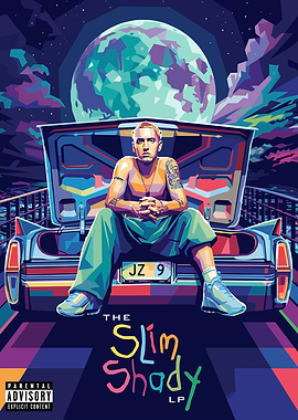 Eminem The Slim Shady LP Album Art