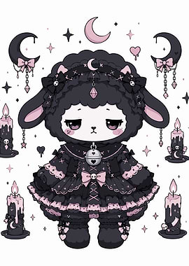Gothic Lolita Sheep Doll