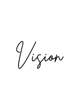 Minimalist Vision Typography