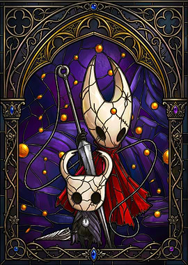 Hollow Knight Stained Glass Art