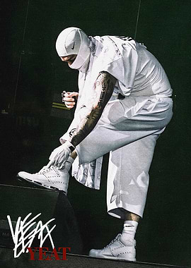 Yeat in White Outfit