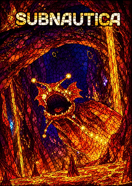 Subnautica Stained Glass Creature