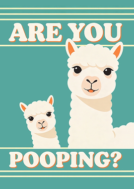 Cute Llamas Asking 'Are You Pooping?'