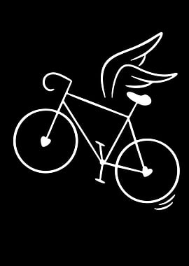 Flying Bicycle with Wings