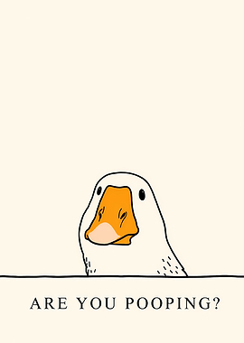 Goose Asking 'Are You Pooping?'