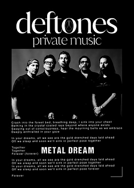 Deftones Private Music Poster