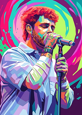 Colorful Portrait of an Alex Warren