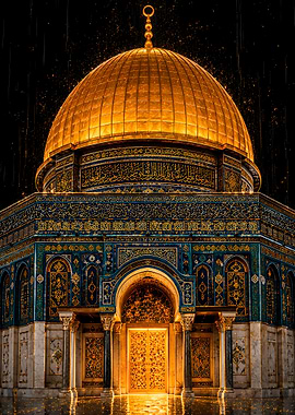 Dome of the Rock at Night