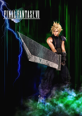 Cloud Strife with Buster Sword