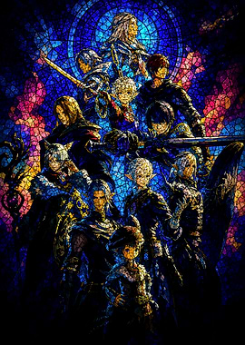 Final Fantasy XIV Stained Glass Art