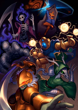 Fantasy Characters in Battle