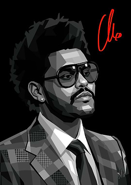 The Weeknd Pop Art Portrait