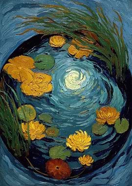 Water Lilies and Pond