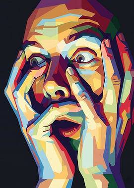 Man in Pop Art Style