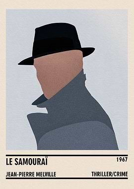 Le Samouraï Minimalist Movie Poster