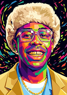 Colorful Portrait of Tyler, The Creator