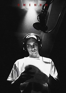 Eminem in Recording Studio