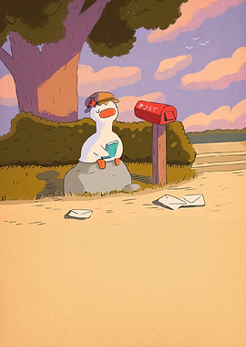 Goose waiting for mail