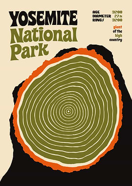 Yosemite National Park Vintage Poster