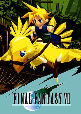 Cloud and Chocobo from Final Fantasy VII