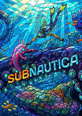 Subnautica Stained Glass Art
