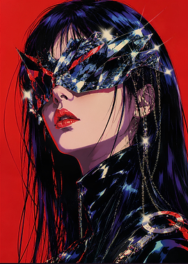 Retro Anime Cyberpunk woman