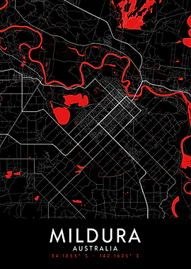 Mildura Dark Map