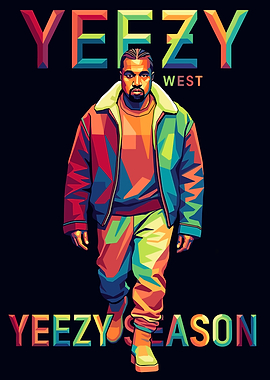 Kanye West Yeezy Season Pop Art